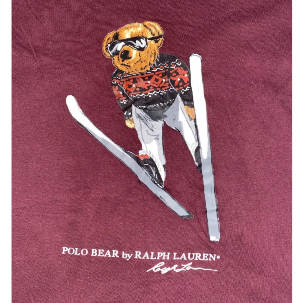 Ralph Lauren Red Short Sleeve Tee with Iconic Design